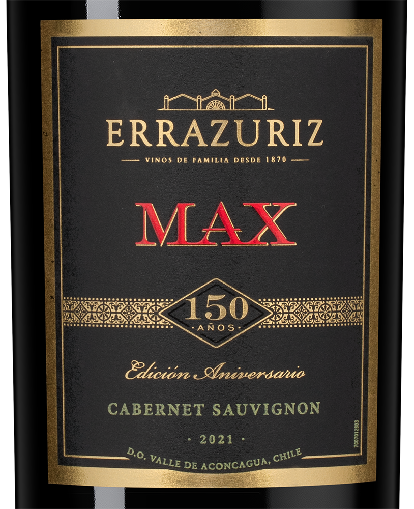 Вино Max Reserva Cabernet Sauvignon, Errazuriz, 2021, 1.5л, (146628), Чили, Аконкагуа, красное, сухое, 1.5 л, Макс Ресерва Каберне Совиньон, цена 7990 рублей