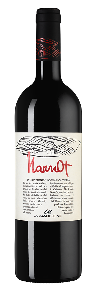 Вино Narnot, La Madeleine, 2018, (146527), Италия, Умбрия, красное, сухое, 0.75 л, Нарнот, цена 7490 рублей