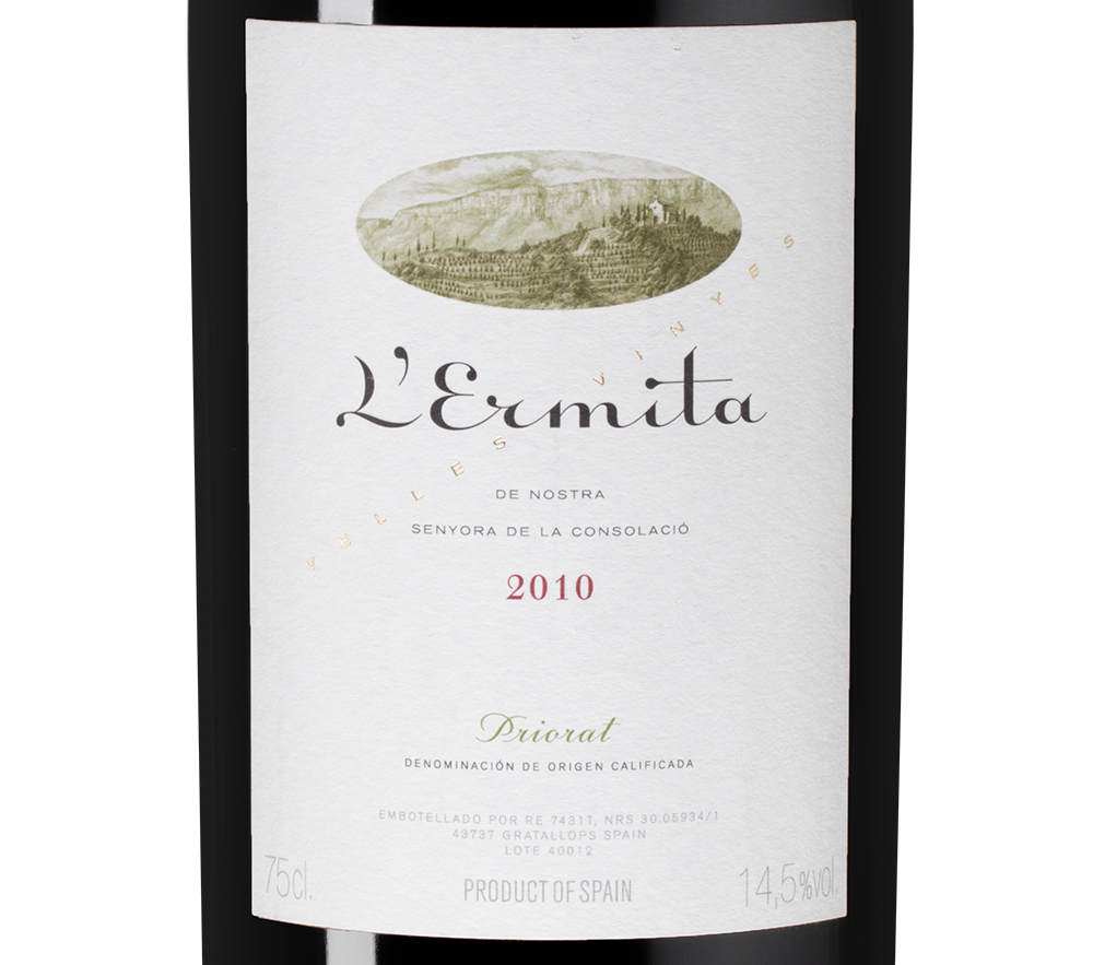 Вино L'Ermita Velles Vinyes, Alvaro Palacios, 2010, (89115), Испания, Каталония, красное, сухое, 0.75 л, Л`Эрмита Веллес Виньес, цена 239990 рублей