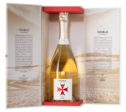 Шампанское Noble Champagne Blanc de Blancs в подарочной упаковке, (129882), gift box в подарочной упаковке, белое брют, 2004 г., 0.75 л, Нобль Шампань Блан де Блан Брют цена 57490 рублей