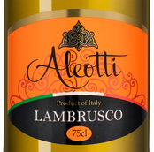 Полусладкое игристое вино и шампанское Aleotti Lambrusco dell'Emilia Bianco