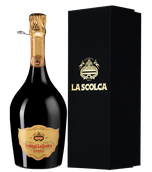 Итальянское игристое вино и шампанское Soldati La Scolca Brut Millesimato d'Antan в подарочной упаковке