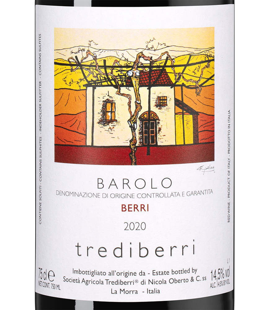 Вино Barolo Berri, Trediberri, 2020, (151076), Италия, Пьемонт, красное, сухое, 0.75 л, Бароло Берри, цена 12490 рублей
