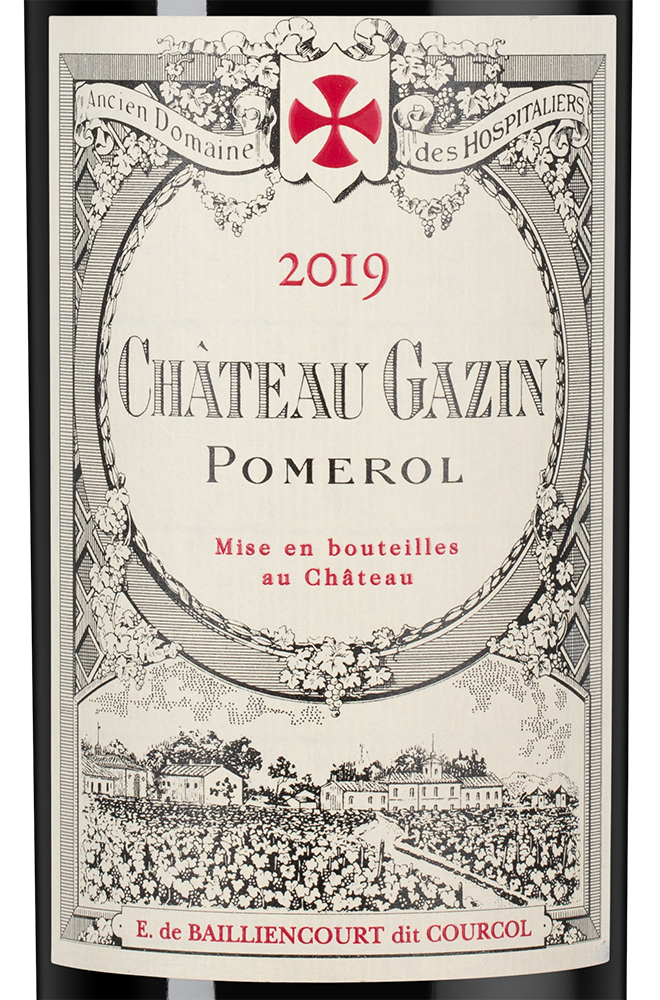 Вино Chateau Gazin (Pomerol), 2019, (144803), Франция, Бордо, красное, сухое, 0.75 л, Шато Газен, цена 28490 рублей