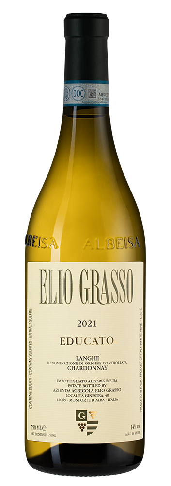 Вино Educato Chardonnay, Elio Grasso, 2021, (139838), Италия, Пьемонт, белое, сухое, 0.75 л, Эдукато Шардоне, цена 8790 рублей