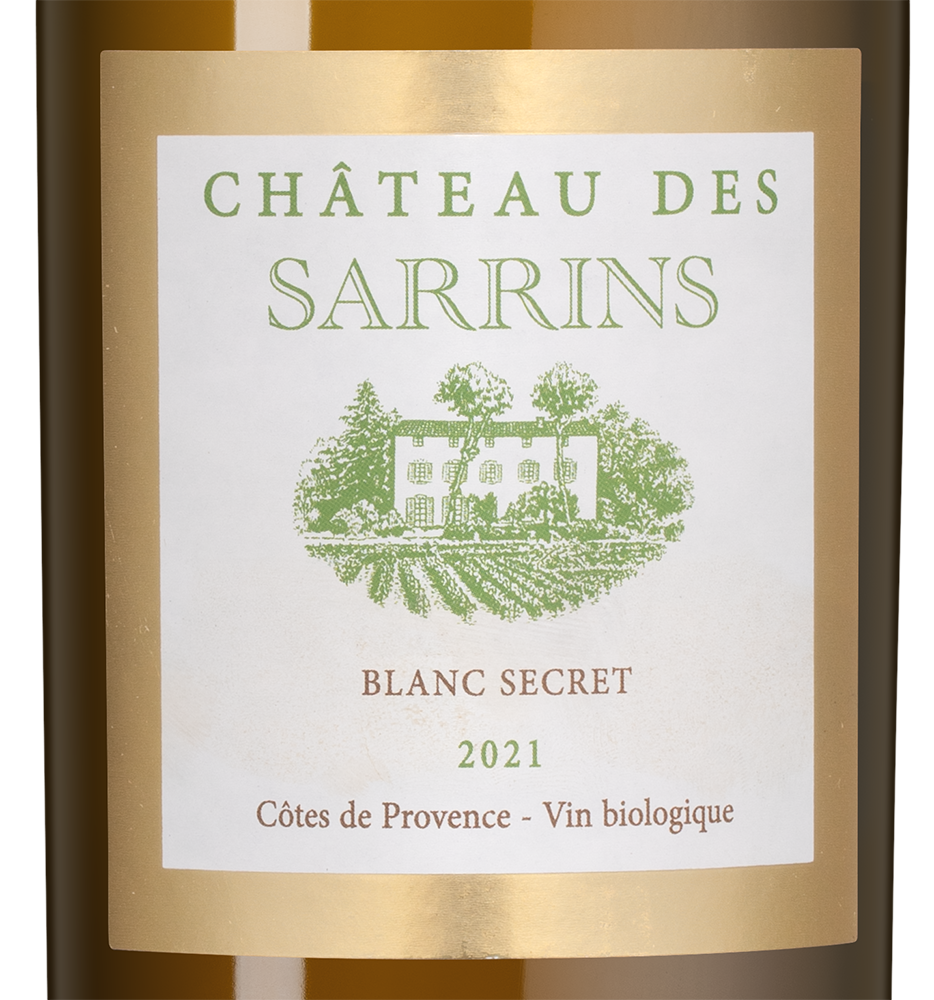 Вино Chateau des Sarrins Blanc Secret, 2021, (142996), Франция, Прованс, белое, сухое, 0.75 л, Шато де Саррен Блан Секрет, цена 9490 рублей