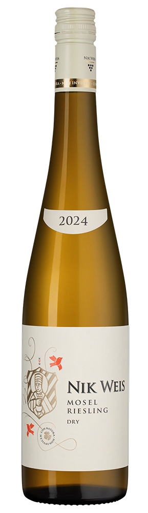 Вино Riesling, Nik Weis St. Urbans-Hof, 2024, (158298), Германия, Мозель, белое, полусухое, 0.75 л, Рислинг, цена 2023 рублей