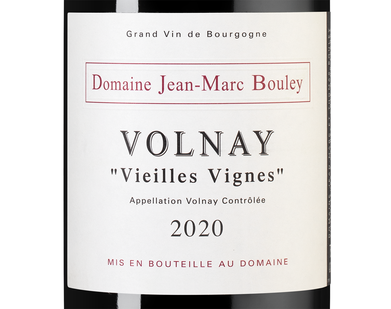 Вино Volnay Vieilles Vignes, Domaine Jean-Marc & Thomas Bouley, 2020, (140473), Франция, Бургундия, красное, сухое, 0.75 л, Вольне Вьей Винь, цена 27490 рублей
