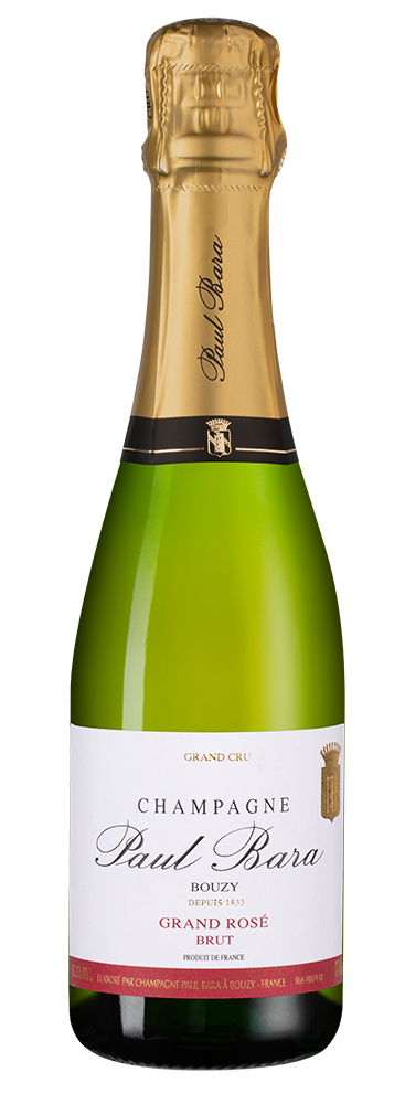 Шампанское Grand Rose Grand Cru Bouzy Brut, Paul Bara, 0.375л, (159066), Франция, Шампань, розовое, брют, 0.375 л, Гран Розе Гран Крю Бузи Брют, цена 8990 рублей