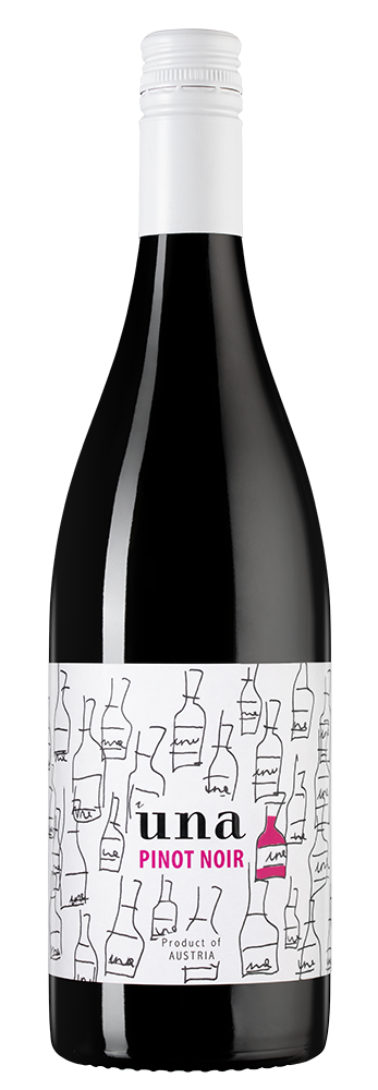 Вино UNA Pinot Noir, Vereinigte Winzer Neusiedler, 2022, (141183), Австрия, Бургенланд, красное, полусухое, 0.75 л, УНА Пино Нуар, цена 2790 рублей