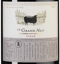 Вино Le Grand Noir Syrah, (147151), красное сухое, 2022 г., 0.75 л, Ле Гран Нуар Сира цена 1590 рублей