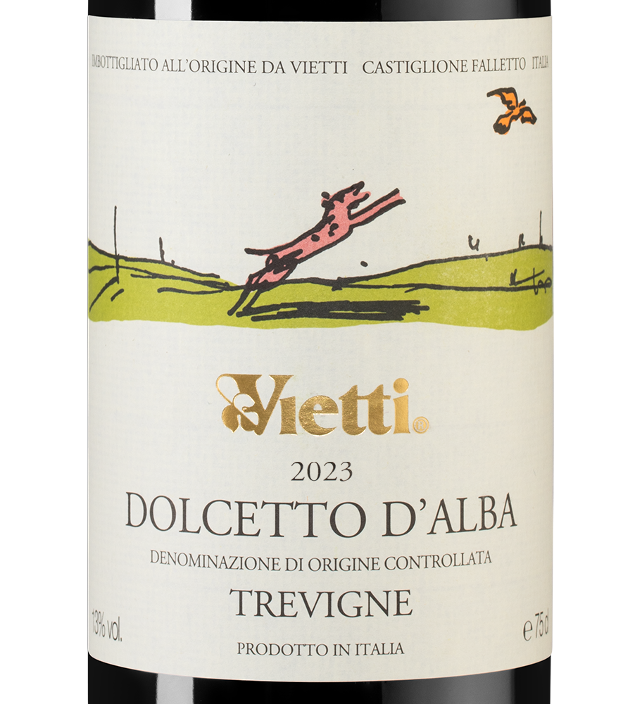 Вино Dolcetto d'Alba Tre Vigne, Vietti, 2023, (148636), Италия, Пьемонт, красное, сухое, 0.75 л, Дольчетто д'Альба Тревие, цена 5990 рублей