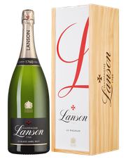Шампанское Lanson le Black Label Brut, (132047), gift box в подарочной упаковке, белое брют, 1.5 л, Ле Блэк Лейбл Брют цена 27490 рублей