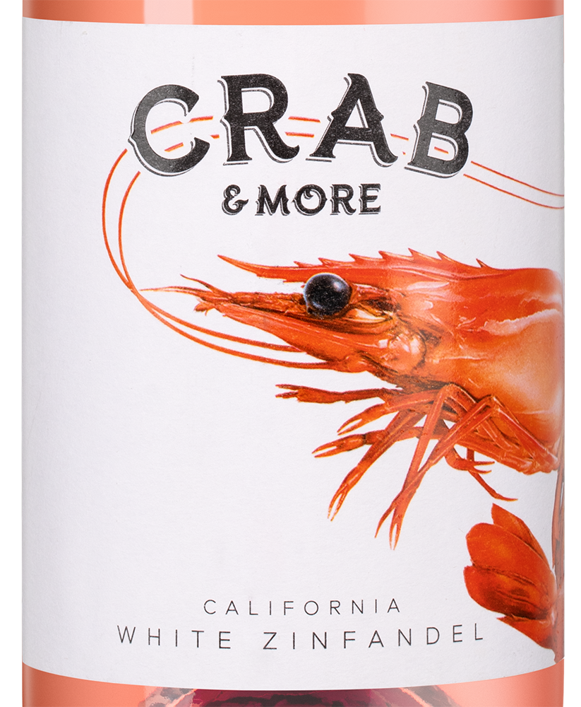 Вино Crab & More White Zinfandel, Bronco Wine Company, (156657), Соединенные Штаты Америки, Калифорния, розовое, полусладкое, 0.75 л, Краб энд Мо Уайт Зинфандель, цена 2290 рублей