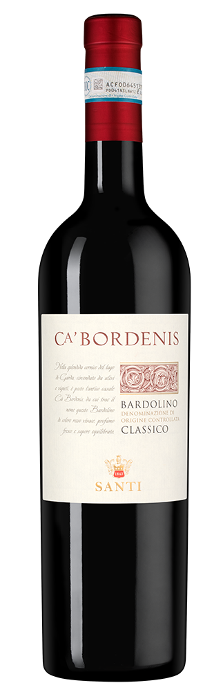 Вино Bardolino Classico Ca' Bordenis, Santi, 2022, (143390), Италия, Венето, красное, сухое, 0.75 л, Бардолино Классико Ка' Борденис, цена 2490 рублей