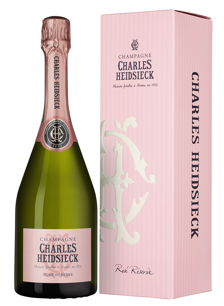 Шампанское Rose Reserve Brut в подарочной упаковке, Charles Heidsieck, (148576), Франция, Шампань, розовое, брют, 0.75 л, Розе Резерв Брют, цена 23490 рублей