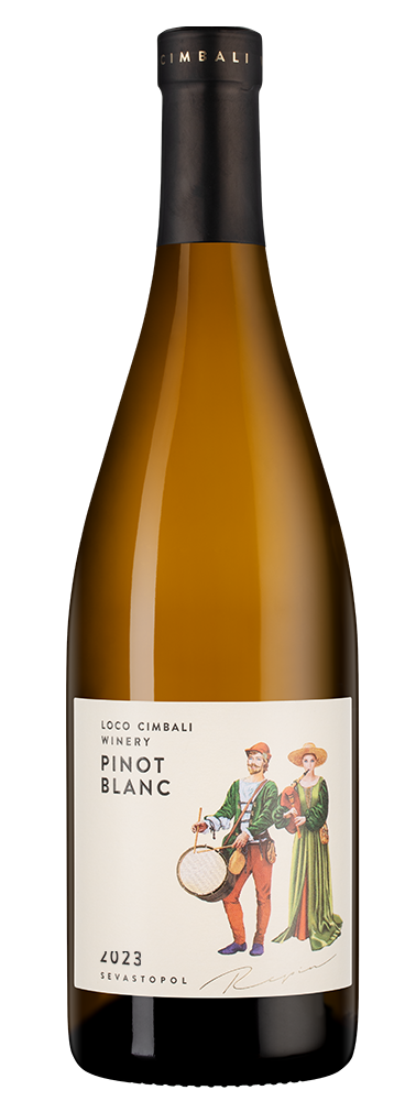 Вино Loco Cimbali Pinot Blanc, 2023, (150698), Россия, Крым, белое, сухое, 0.75 л, Локо Чимбали Пино Блан, цена 1568 рублей