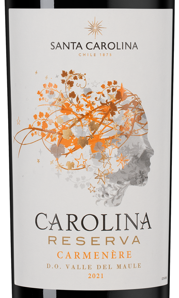 Вино Carolina Reserva Carmenere, Santa Carolina, 2021, (143973), Чили, Центральная Долина, красное, сухое, 0.75 л, Каролина Ресерва Карменер, цена 1192 рублей
