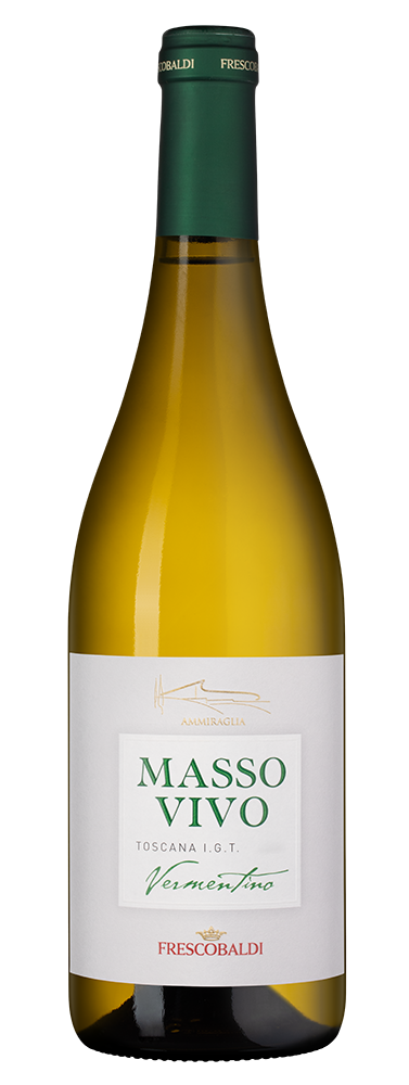 Вино Massovivo Vermentino, Frescobaldi, 2023, (147873), Италия, Тоскана, белое, сухое, 0.75 л, Массовиво Верментино, цена 3990 рублей