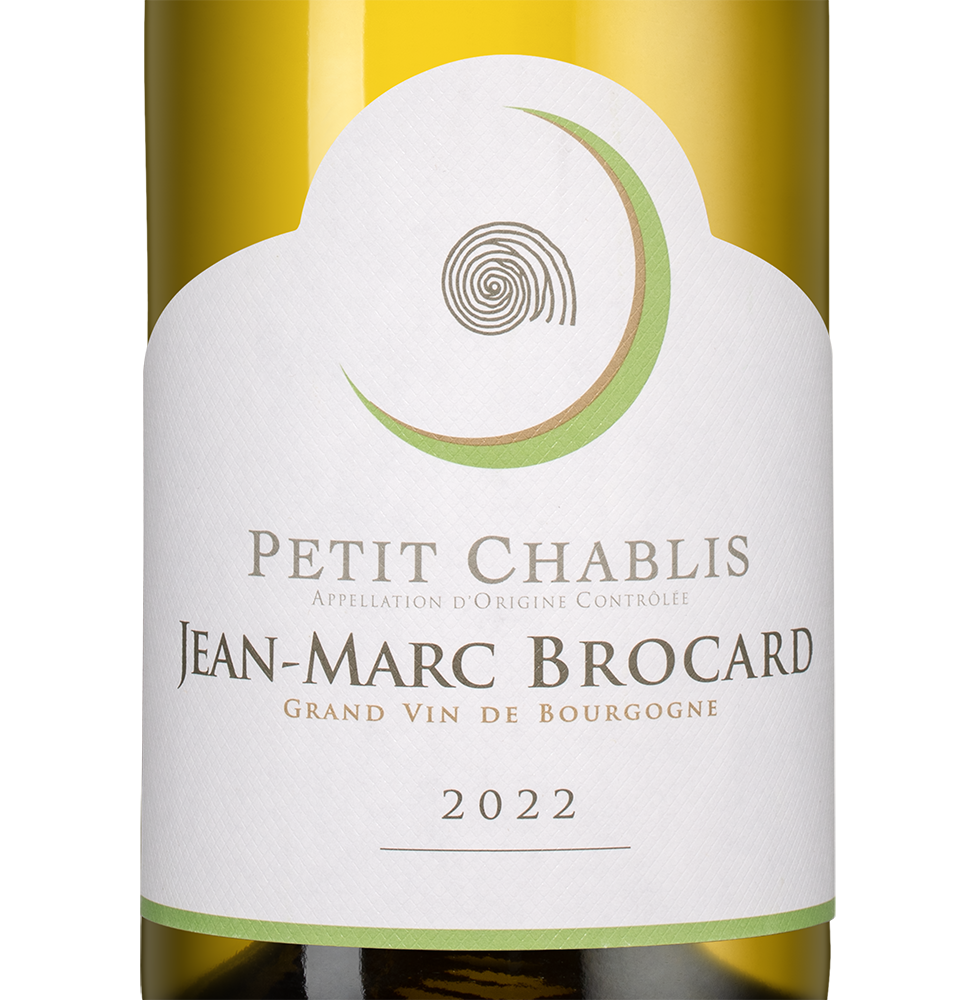 Вино Petit Chablis, Jean-Marc Brocard (Domaine Sainte-Claire), 2022, (143082), Франция, Бургундия, белое, сухое, 0.75 л, Пти Шабли, цена 4268 рублей