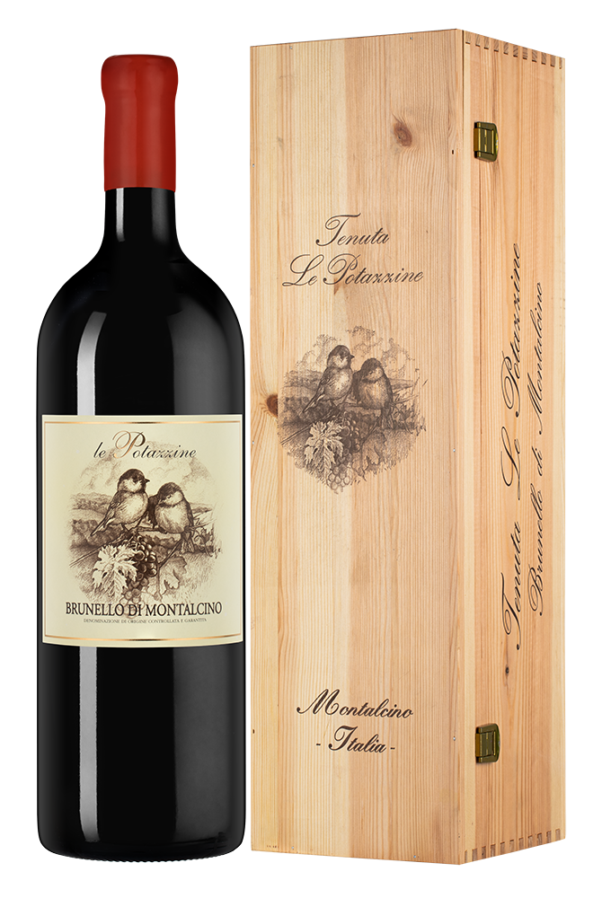 Вино Brunello di Montalcino, Le Potazzine, 2020, 3л, (153826), Италия, Тоскана, красное, сухое, 3 л, Брунелло ди Монтальчино, цена 159990 рублей