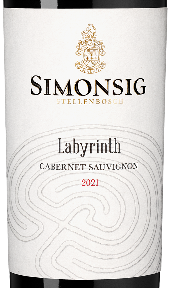 Вино Cabernet Sauvignon Labyrinth, Simonsig, 2021, (156642), Южная Африка, Стелленбош, красное, сухое, 0.75 л, Каберне Совиньон Лабиринт, цена 3353 рублей