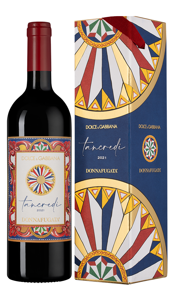 Вино Dolce&Gabbana Tancredi в подарочной упаковке, Donnafugata, 2021, (154195), Италия, Сицилия, красное, сухое, 0.75 л, Танкреди, цена 13490 рублей
