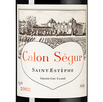 Вино Chateau Calon Segur, 2002, (104627), Франция, Бордо, красное, сухое, 0.75 л, Шато Калон Сегюр, цена 52490 рублей