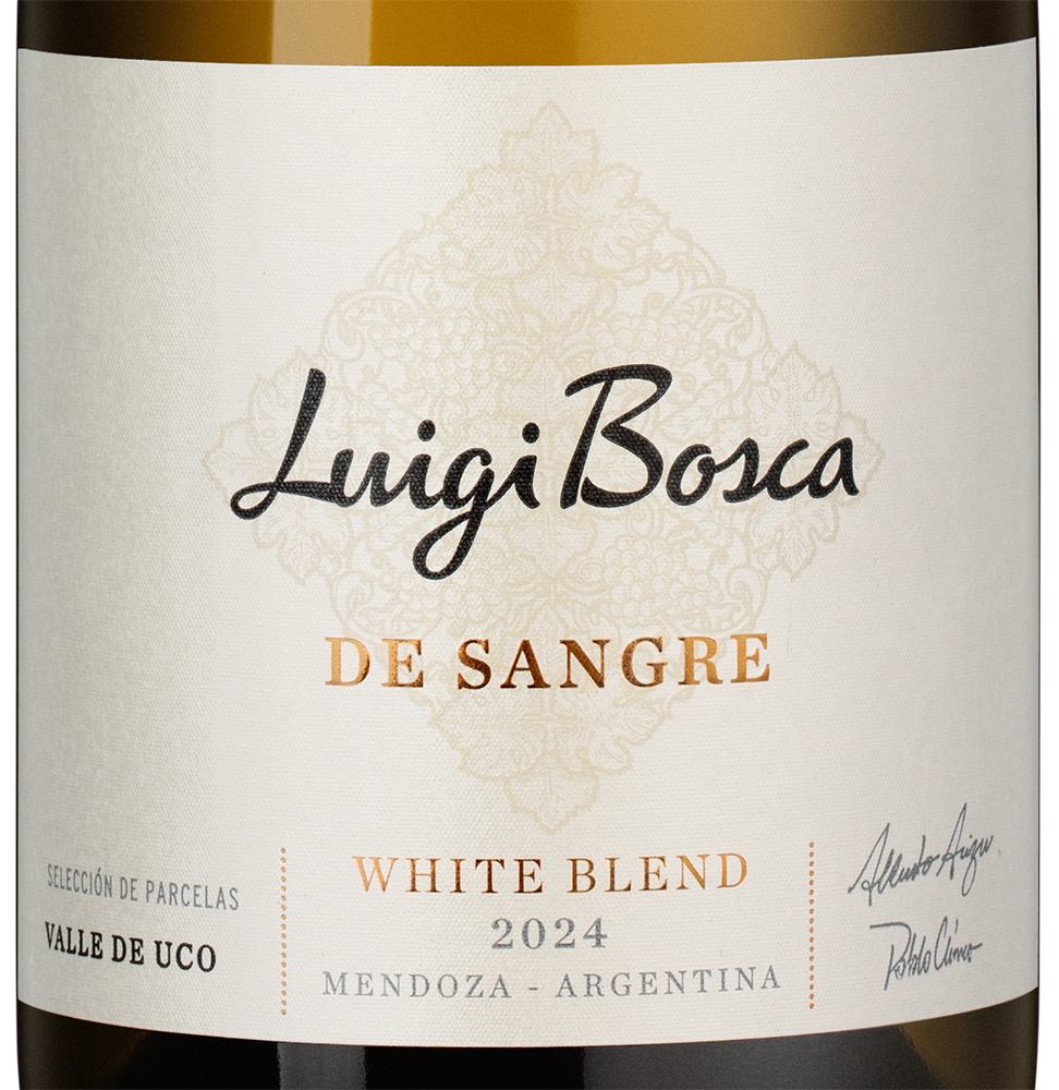 Вино De Sangre White Blend, Luigi Bosca, 2024, (150449), Аргентина, Мендоса, белое, сухое, 0.75 л, Де Сангре Уайт Бленд, цена 4490 рублей
