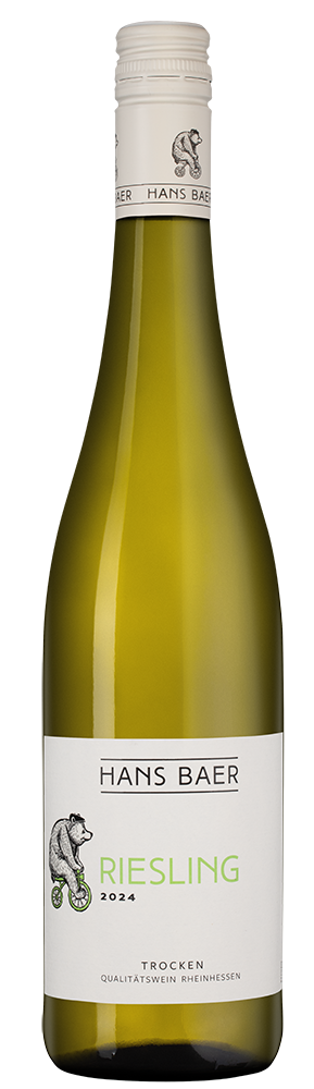 Вино Hans Baer Riesling, Weinkellerei Hechtsheim, 2024, (155636), Германия, Рейнгессен, белое, полусухое, 0.75 л, Ханс Баер Рислинг, цена 1290 рублей