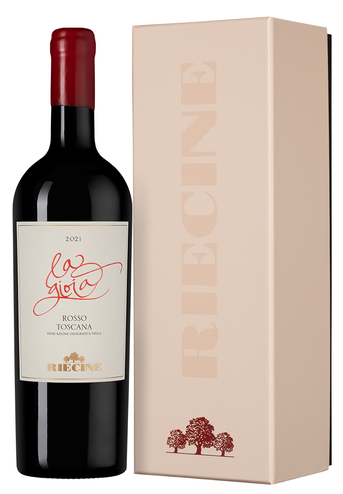 Вино La Gioia в подарочной упаковке, Riecine, 2021, (160183), Италия, Тоскана, красное, сухое, 0.75 л, Ла Джойя, цена 16490 рублей