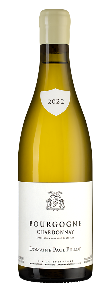 Вино Bourgogne Chardonnay, Domaine Paul Pillot, 2022, (148690), Франция, Бургундия, белое, сухое, 0.75 л, Бургонь Шардоне, цена 11490 рублей