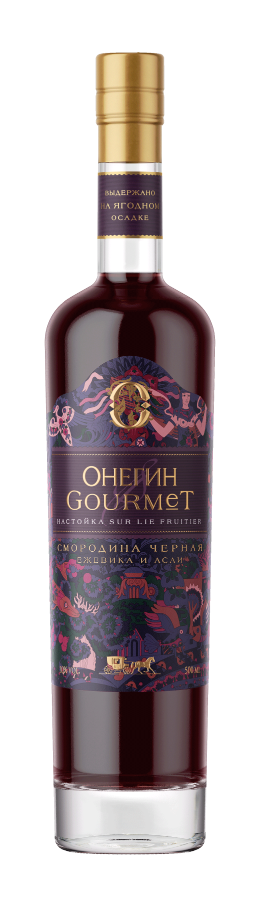 Настойка ягодная сладкая Онегин Gourmet Черная смородина, 0.5л, (135645), Россия, 0.5 л, Онегин Gourmet "Черная смородина", цена 1690 рублей