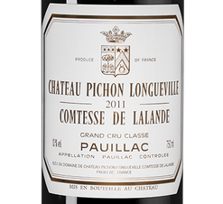 Вино Chateau Pichon Longueville Comtesse de Lalande, (139450), красное сухое, 2011 г., 0.75 л, Шато Пишон Лонгвиль Контес де Лаланд цена 44990 рублей