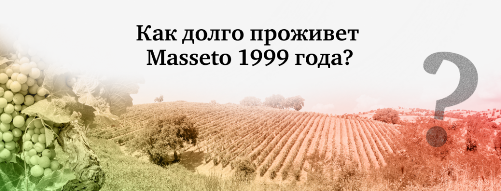 Как долго проживет Masseto 1999 года?